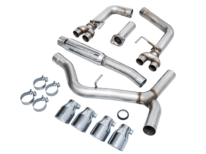 Subaru WRX Performance Exhaust - AWE Tuning - Cat-Back Track - Chrome Silver - `22-`27